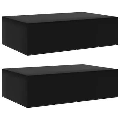 vidaXL Huse mobilier grădină, 2 buc, 12 ocheți, 325x205x90 cm