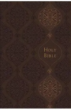 KJV, Journal the Word Bible, Imitation Leather, Brown, Red Letter Edition, Comfort Print: Reflect, Journal, or Create Art Next to Your Favorite Verses
