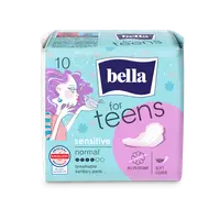 Absorbante igienice Teens Sensitive, 10 bucati, Bella