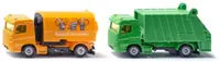 Set de jocuri Siku - Masina de curatat si camion de gunoi