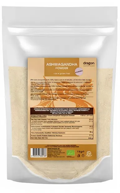 Ashwagandha pudră, 1 kg, Dragon Superfoods