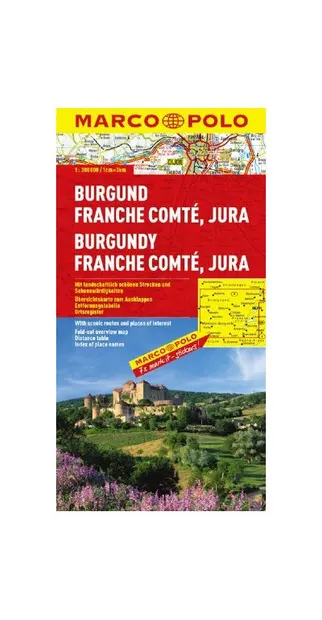 Burgundy (France) Marco Polo Map