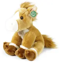 Jucărie de pluș Rappa Eco friends - Cal, așezat, 30 cm