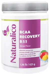 BCAA Recovery 8:1:1, mango, 621 g, Naturalico