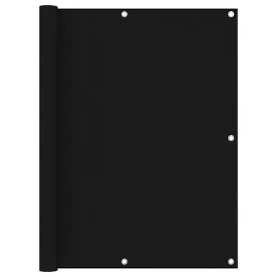 Gossi paravan de balcon, negru, 120 x 600 cm, tesatura oxford