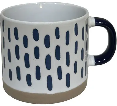 Ceaşcă Maison - Cozy, pe linii albastre, 380 ml
