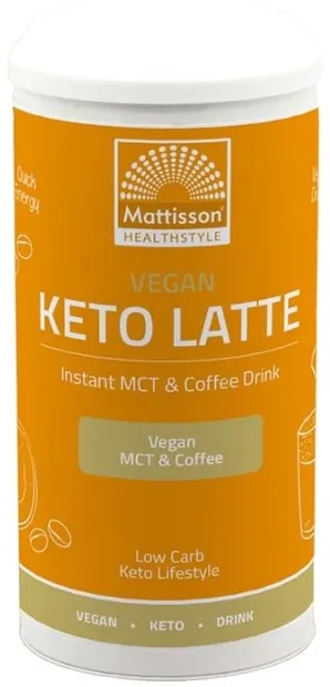 Vegan Keto Latte, migdale, 200 g, Mattisson Healthstyle