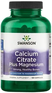 Calcium Citrate Plus Magnesium, 150 capsule, Swanson