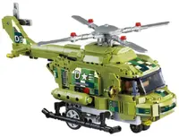 Constructor Wise Block - Elicopter controlat radio, 676 piese