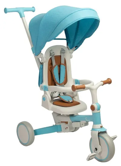 Tricicleta pentru copii 2 in 1 Caretero Toyz - Faro, albastru