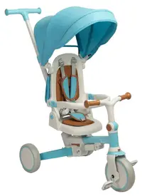 Tricicleta pentru copii 2 in 1 Caretero Toyz - Faro, albastru