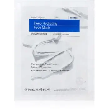 Korres Greek Yoghurt Hydration Recharge Sheet Mask masca de celule cu efect hidrantant si hranitor