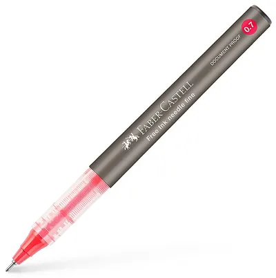 Stolou rolă Faber-Castell Free Ink Needle - 0.7 mm, roșu