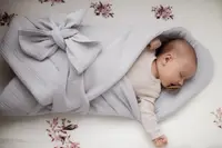 Wrap Babyhorn pentru nou nascut Gri Sleepee