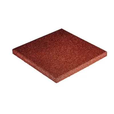 Pavele Cauciuc Plane 500X500X40 mm - Rosu