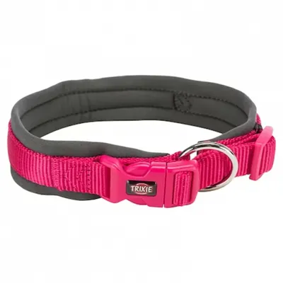 Zgarda Premium fucsia M-L 49-55 cm 25mm