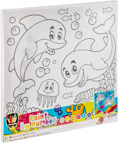 Set de pictură cu numere Grafix - Dolphin
