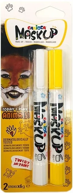 Cacioci de pictat pe fata Carioca Mask up - Animale, 2 culori