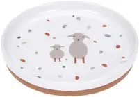Farfurie de porțelan Lassig - Tiny Farmer Sheep, roșu