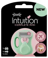 Wilkinson Sword Intuition Sistem de bărbieritComplete Mini, cu 1 lamă de rezervă și husă
