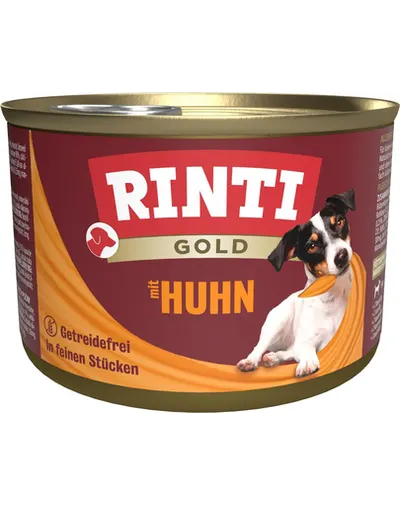 RINTI Gold Chicken Mini pui hrana pentru caini de rase mici 185 g