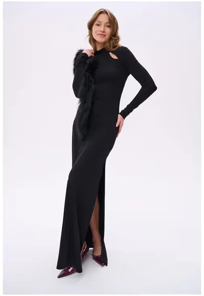 Rochie maxi cu spate decupat