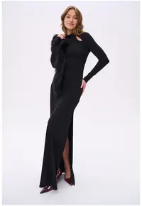 Rochie maxi cu spate decupat