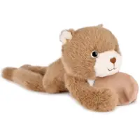 Jucarie de plus pentru relaxare si antistres, magnetic, Histoire d'Ours, Ursulet, Maro, 30 cm