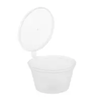 Sosiere Transparente, 60 ml, din Polipropilena, cu Capac, 50 Bucati