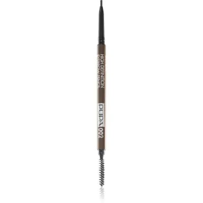PUPA Milano High Definition creion pentru sprancene rezistent la apa culoare 002 Brown 0.09 g