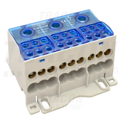 Clema sir distributie cu capac care se poate deschide FLSO50-3P 3×1×50(35)mm2 / 3×6×16(10)mm2, 690VAC/DC, 175 A