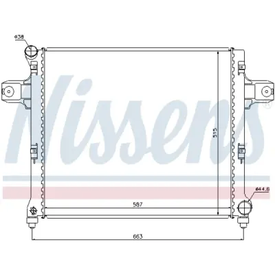 Radiator, racire motor NISSENS 61022