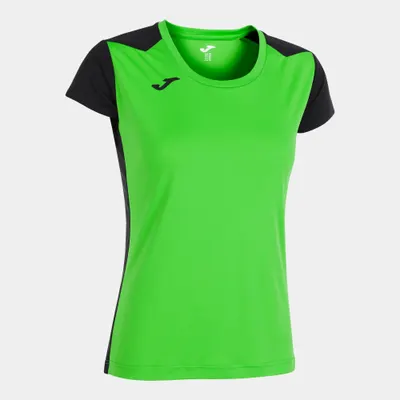 Fluor Green Ladies T -Shirt Joma Record II - Size L