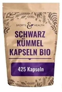 Sports & Health Solutions Ulei de chimen negru, 500 mg, 425 capsule