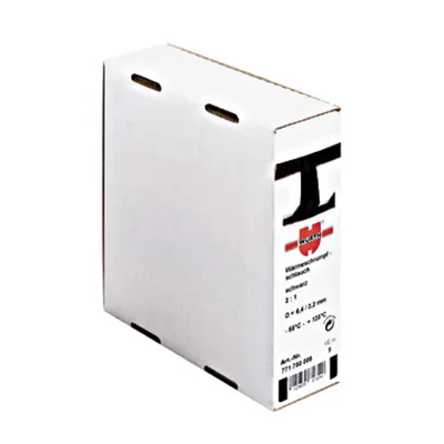 Tub termocontractibil 6.4/3.2mm, negru, 1cutie=5m