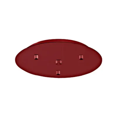 Canopy 3-fold, surface mounted traffic red (RAL 3020)
