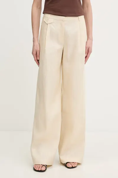 Bardot pantaloni din in