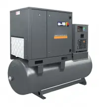 Compresor de aer profesional cu surub, cu uscator de aer - 15 kW, 2250 L/min, 8 bari - Rezervor 500 Litri - WLT-15/500-P-COMBO-8bar