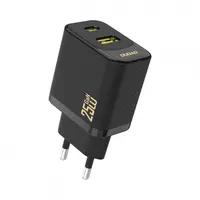 Incarcator Retea Dudao A26T, 25W, 3A, 1 x USB-A - 1 x USB-C, Negru