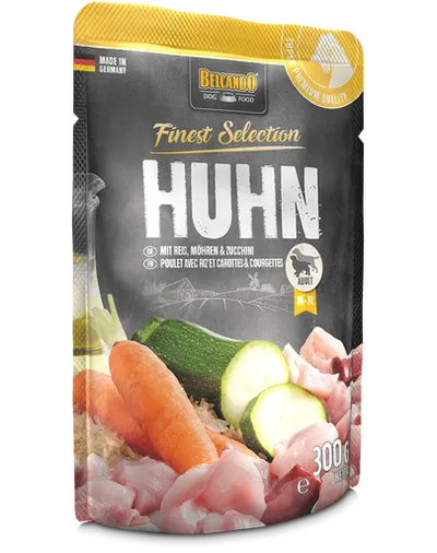 BELCANDO Finest Selection hrana umeda caini adulti, cu pui si orez 300 g