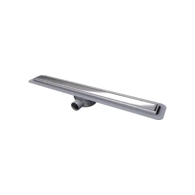 Rigola dus faiantabila Kessel Linearis Compact, 65 cm, cu sita pentru par si clapeta anti-miros