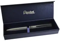 Pix tip roller cu buton Pentel EnerGel - Gri, in cutie