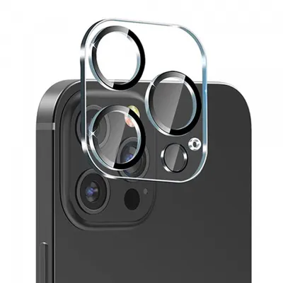 Folie de protectie Camera Spate Lito S+ pentru Apple iPhone 14 Pro Max / 14 Pro, Sticla Securizata, Neagra