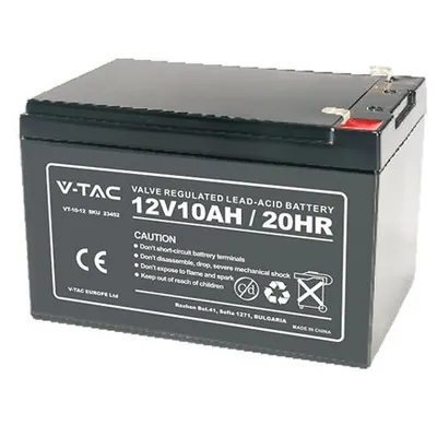 Acumulator gel plumb 12V 10AH 151X98X101MM V-TAC SKU-23452
