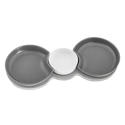 Set 3 boluri de servire și platou Villa Altachiara Yin&Yang, 38 x 16,5 cm