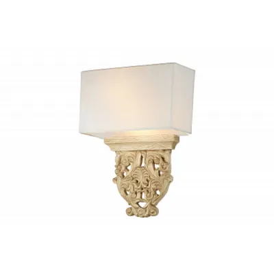 Corp de iluminat pentru perete Cipresso - H(min) 410mm, H(max) 410mm, W 310mm, L 120mm , Linen, 2 X E14 (40W), Metal, Cotton on PVC, IP20, 1.1kg