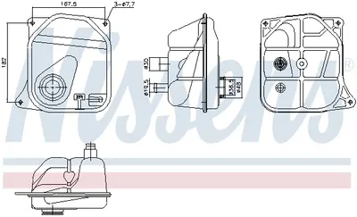 Vas expansiune racire potrivit AUDI 100 C4, 80 B4, A6 C4 12.90-12.97