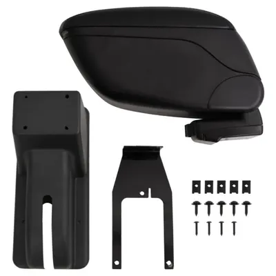 Gossi cotiera auto, negru, 12x29x(32-46) cm abs