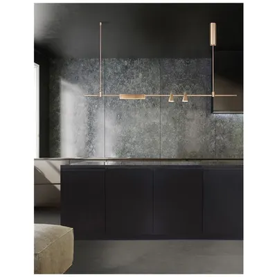 Sistem iluminat pe sina DECORATIVE MAGNETIC Magnetic Tubular Structure Satin Auriu Aluminiu IP20 Included Driver 60 Wat AC220-240V Output 24V DC