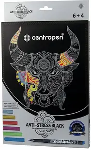 Set de desen Centropen Anti Stress - 10 piese